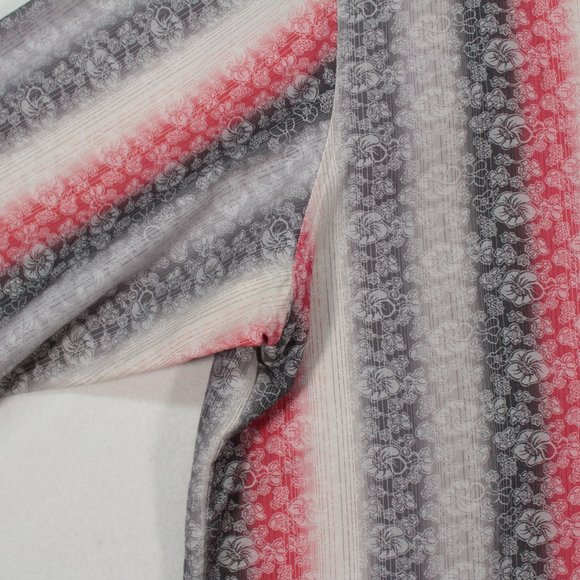 Luchiano Visconti Shirt Men's 2XL Long Sleeve Floral Striped - Picture 4 of 12